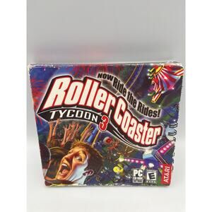 RollerCoaster Tycoon 3 (PC, 2004) Atari PC CD-ROM Used Complete in Box